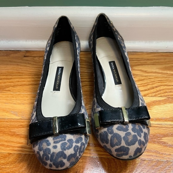 Dana Buchman Heels Womens 9.5 M Marcy Dress Pumps Brown Leopard Block Heels - Picture 4 of 6